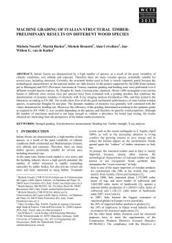 machine grading of italian structural timber