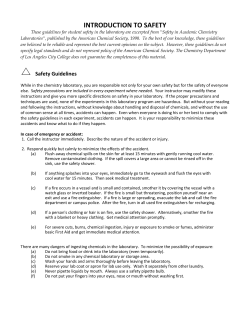 introduction to safety - Los Angeles City College