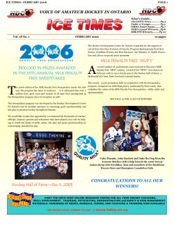 February 2006 PDF - Hockey Development Centre for