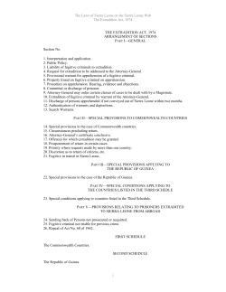 The Extradition Act, 1974