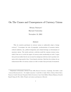 On The Causes and Consequences of Currency Unions