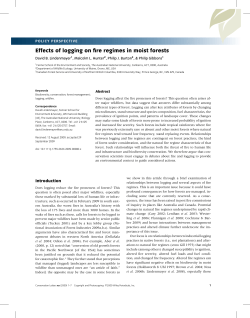 Effects of logging on fire regimes in moist forests