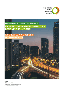 Localizing Climate Finance: Mapping Gaps and Opportunities