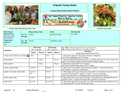 Chipotle Turkey Salad - californiahealthykids.org