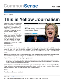 This is Yellow Journalism - Common Sense with Paul Jacob