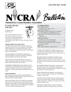 January 2014 - National Ice Cream Retailers Association
