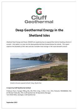 Deep Geothermal Energy in the Shetland Isles