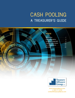 CAsh PoolinG - Treasury Alliance Group