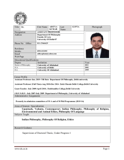 Upanisads, Vedanta, Contemporary Indian