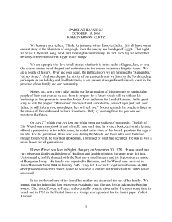 Parshat Ha`Azinu 10/15/2016 - North Suburban Synagogue Beth El