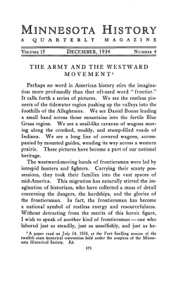 The army and the westward movement. - Collections