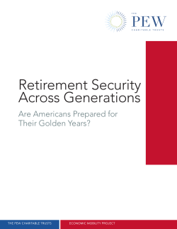 Retirement Security Across Generations