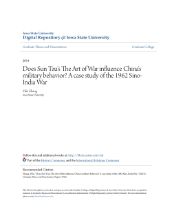 Does Sun Tzu`s The Art of War influence China`s military