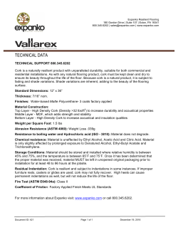 technical data