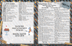 August 2015 Newsletter