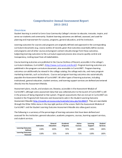 Comprehensive Annual Assessment Report 2011-2012