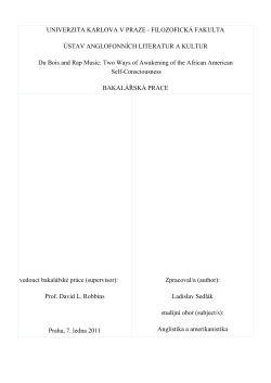 UNIVERZITA KARLOVA V PRAZE