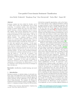 User-guided Cross-domain Sentiment Classification
