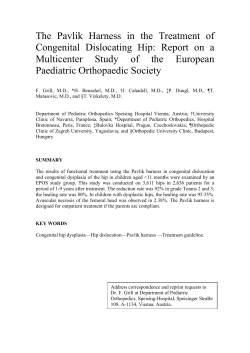 The Pavlik Harness in the Treatment of Congenital