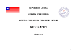 National curriculum for grades 10 to 12: geography