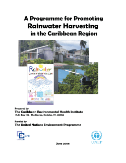 Programme to Promote Rainwater Harvesting in the Caribbean