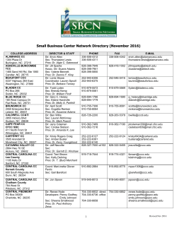 Director List - Small Business Center Network