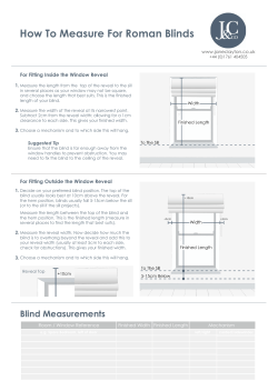 How To Measure Roman Blinds