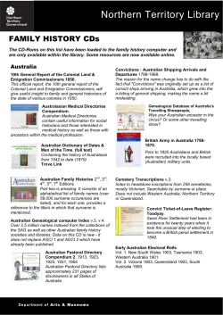 Family History CD-Rom Subject Guide