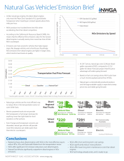 NGV Emissions Issue Brief - Northwest Gas Association