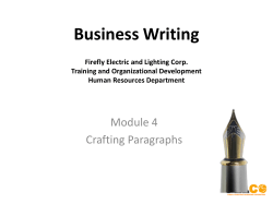 Qualities of a Good Paragraph