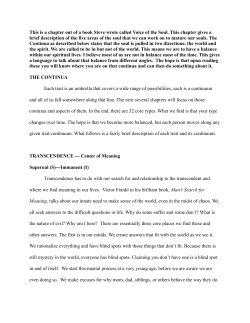 The Continua (Click here to read.)