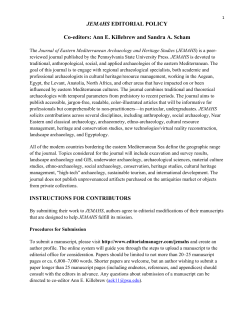 Submissions Guidelines