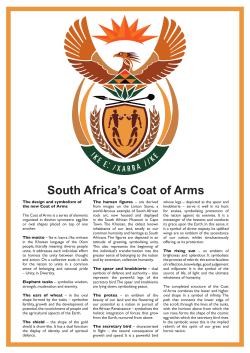 South African Coat of Arms poster