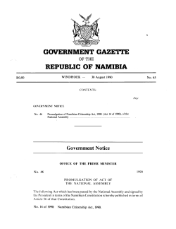 Namibia Citizenship Act