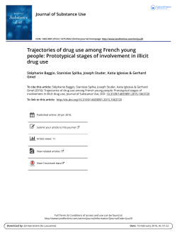 Trajectories of drug use among French young people - Serval