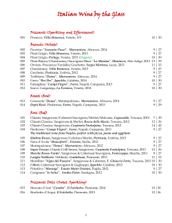 Italian Wine by the Glass