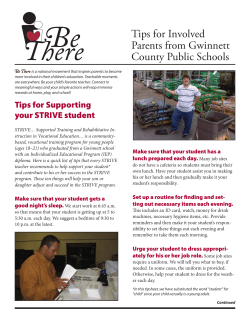Tips for Supporting Your STRIVE student