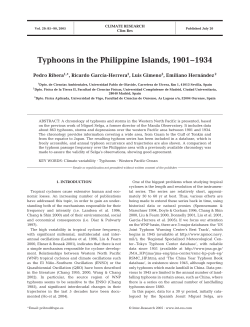 Typhoons in the Philippine Islands, 1901&ndash;1934