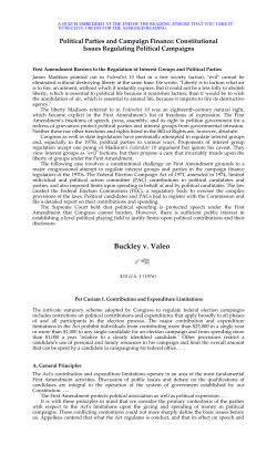 Buckley v. Valeo - jb