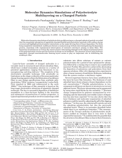 Molecular Dynamics Simulations of