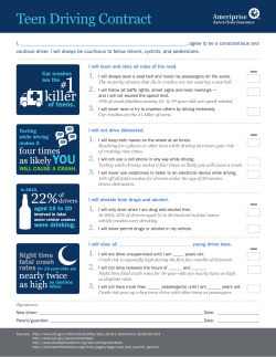 Teen Driving Contract