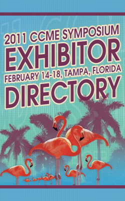 2011 ccme symposium exhibitor directory