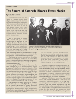 The Return of Comrade Ricardo Flores Mag&oacute;n