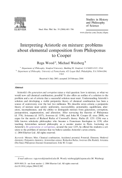 Interpreting Aristotle on mixture