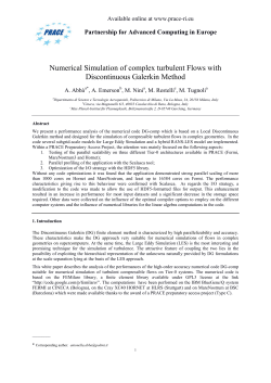 Numerical Simulation of complex turbulent Flows with