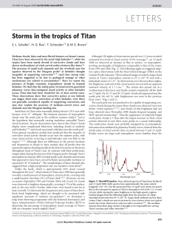 Storms in the tropics of Titan