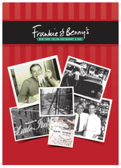 Main Menu - Frankie and Bennys