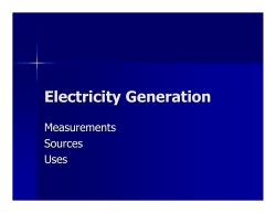 Electricity Generation