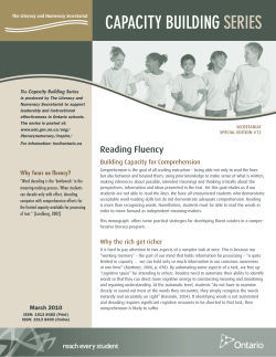 Reading Fluency - Ministry of Education