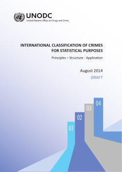 International classification of crimes for statistical purposes